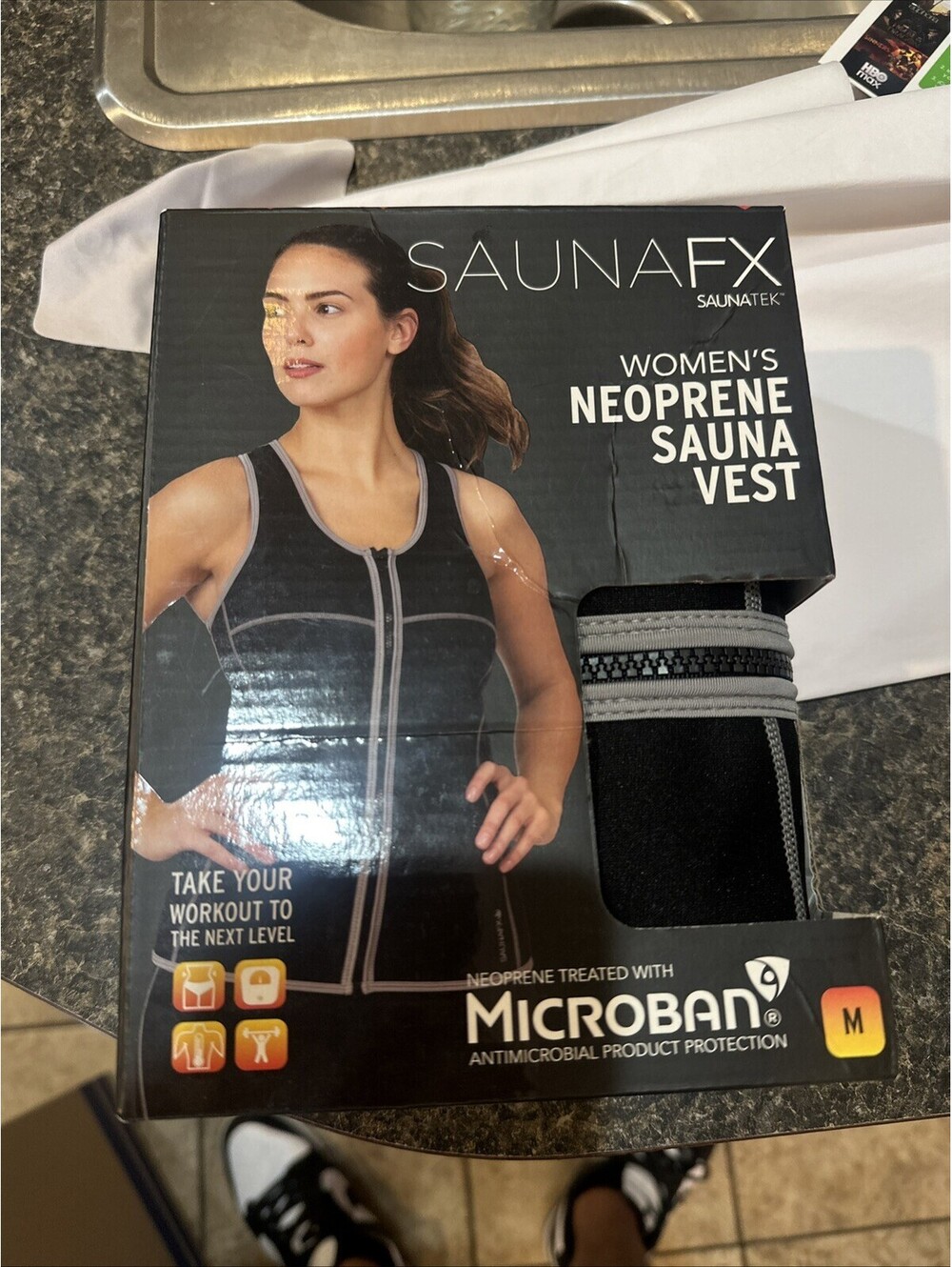 ⚡️SaunaFX Women's Neoprene Sauna Black Vest (medium)